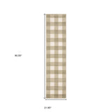 2' X 8' Beige And Ivory Geometric Power Loom Stain Resistant Runner Rug - Homeroots - Flyclothing LLC