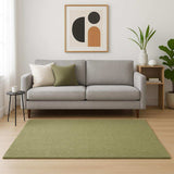 5' X 7' Olive Green Shag Tufted Handmade Stain Resistant Area Rug - Homeroots - Flyclothing LLC