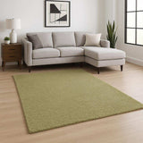 6' X 9' Olive Green Shag Tufted Handmade Stain Resistant Area Rug - Homeroots - Flyclothing LLC