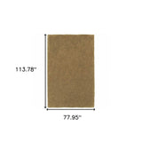 6' X 9' Rich Gold Shag Tufted Handmade Stain Resistant Area Rug - Homeroots - Flyclothing LLC