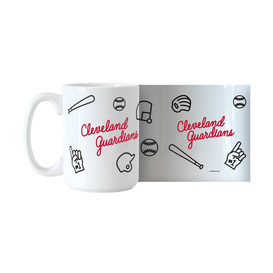 Cleveland Guardians 15oz Playmaker Sublimated Mug - Logo Brands - Flyclothing LLC