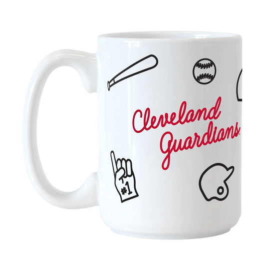 Cleveland Guardians 15oz Playmaker Sublimated Mug - Logo Brands - Flyclothing LLC