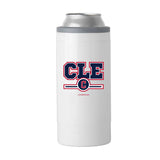 Cleveland Guardians Letterman 12 oz Slim Can Coolie - Logo Brands - Flyclothing LLC