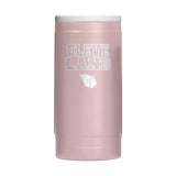 Cleveland Guardians Stencil Powder Coat Slim Can Coolie - Logo Brands - Flyclothing LLC