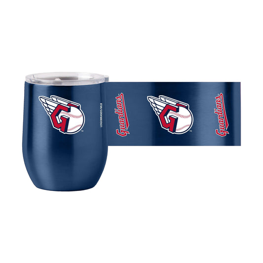 Cleveland Guardians 16oz Gameday Stainless Curved Beverage - Logo Brands - Flyclothing LLC