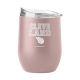 Cleveland Guardians 16oz Stencil Powder Coat Curved Beverage - Logo Brands - Flyclothing LLC