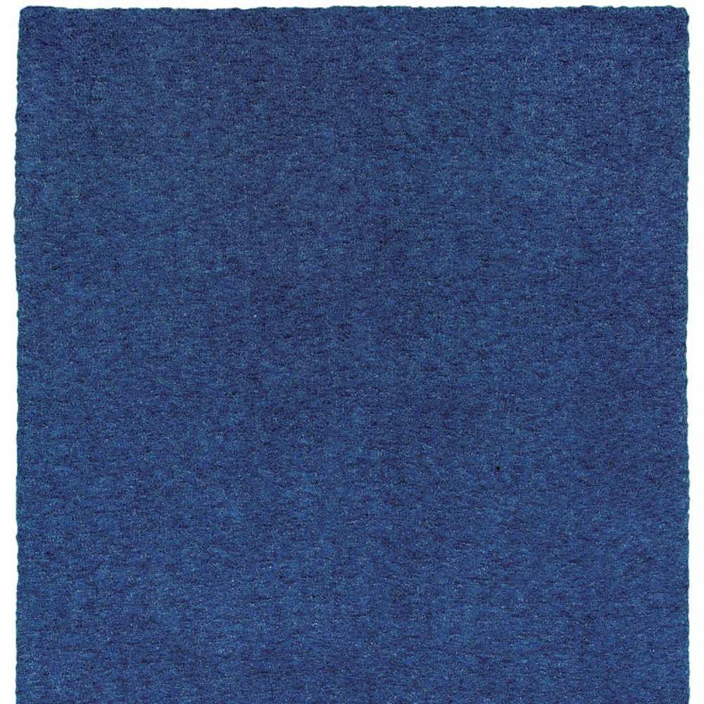 10' X 13' Deep Blue Shag Tufted Handmade Stain Resistant Area Rug - Homeroots - Flyclothing LLC