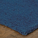 5' X 7' Deep Blue Shag Tufted Handmade Stain Resistant Area Rug - Homeroots - Flyclothing LLC