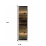 2' X 8' Brown And Beige Floral Power Loom Stain Resistant Runner Rug - Homeroots - Flyclothing LLC