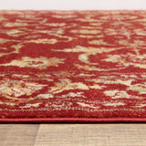 10' X 13' Red And Gold Oriental Power Loom Stain Resistant Area Rug - Homeroots - Flyclothing LLC