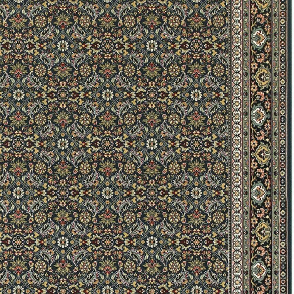 2' X 4' Navy Blue Oriental Power Loom Stain Resistant Area Rug - Homeroots - Flyclothing LLC