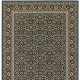 2' X 4' Navy Blue Oriental Power Loom Stain Resistant Area Rug - Homeroots - Flyclothing LLC