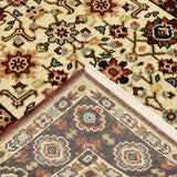 2' X 3' Red Ivory Blue And Orange Oriental Power Loom Stain Resistant Area Rug With Fringe - Homeroots - Flyclothing LLC