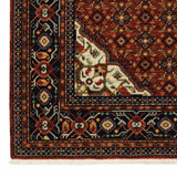 2' X 3' Red Blue Ivory And Orange Oriental Power Loom Stain Resistant Area Rug With Fringe - Homeroots - Flyclothing LLC