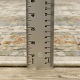 2' X 3' Gray And Ivory Oriental Power Loom Area Rug With Fringe - Homeroots - Flyclothing LLC