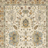 10' X 13' Ivory Oriental Power Loom Stain Resistant Area Rug With Fringe - Homeroots - Flyclothing LLC