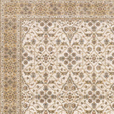 2' X 3' Ivory And Gold Oriental Power Loom Stain Resistant Area Rug With Fringe - Homeroots - Flyclothing LLC