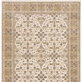 2' X 3' Ivory And Gold Oriental Power Loom Stain Resistant Area Rug With Fringe - Homeroots - Flyclothing LLC