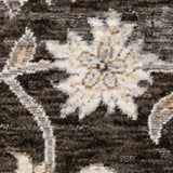 2' X 3' Grey And Ivory Oriental Power Loom Stain Resistant Area Rug With Fringe - Homeroots - Flyclothing LLC