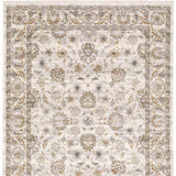 2' X 3' Ivory And Grey Oriental Power Loom Stain Resistant Area Rug With Fringe - Homeroots - Flyclothing LLC