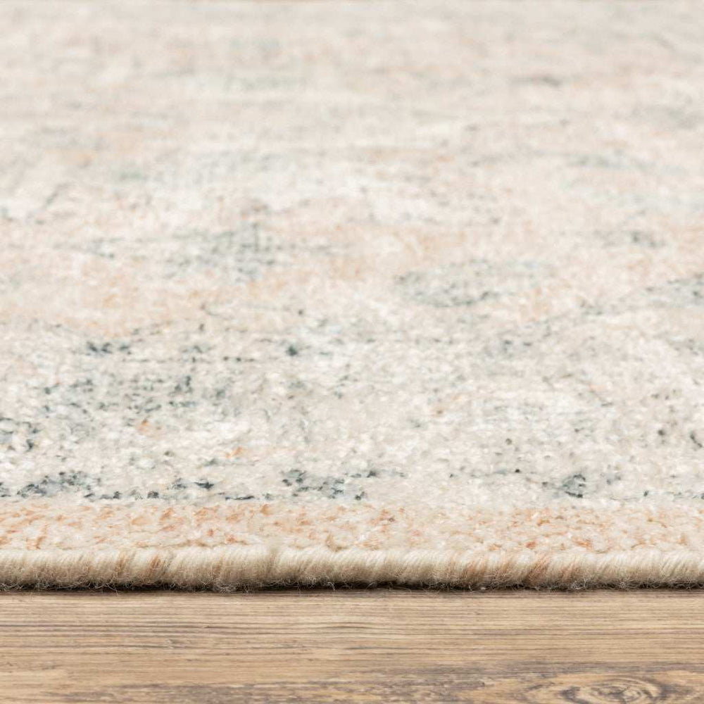 2' X 8' Beige And Grey Oriental Hand Loomed Stain Resistant Runner Rug With Fringe - Homeroots - Flyclothing LLC