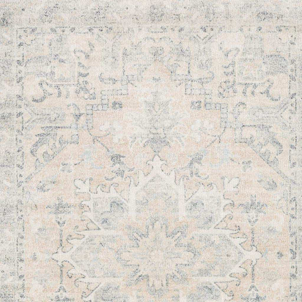 8' X 10' Beige And Grey Oriental Hand Loomed Stain Resistant Area Rug With Fringe - Homeroots - Flyclothing LLC