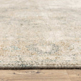 2' X 8' Beige And Grey Oriental Hand Loomed Stain Resistant Runner Rug With Fringe - Homeroots - Flyclothing LLC