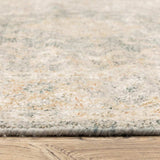 5' X 8' Grey And Beige Oriental Hand Loomed Stain Resistant Area Rug With Fringe - Homeroots - Flyclothing LLC