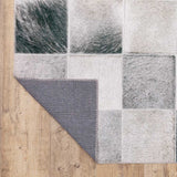 9' X 12' Grey Charcoal Brown And Beige Geometric Power Loom Stain Resistant Area Rug - Homeroots - Flyclothing LLC