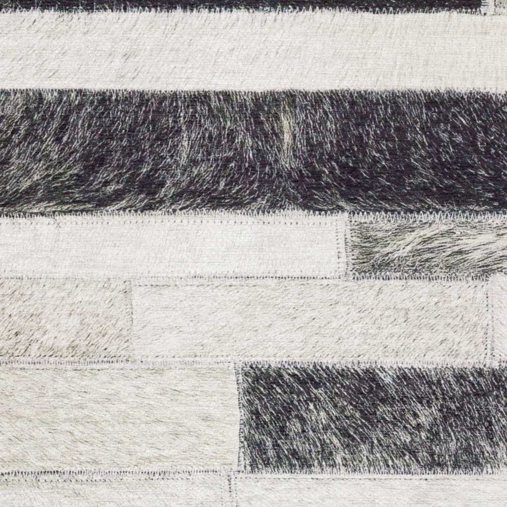 8' X 10' Grey Charcoal And Beige Geometric Power Loom Stain Resistant Area Rug - Homeroots - Flyclothing LLC