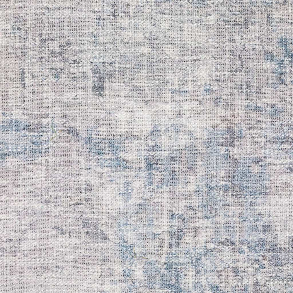 2' X 8' Grey And Blue Abstract Power Loom Stain Resistant Runner Rug - Homeroots - Flyclothing LLC