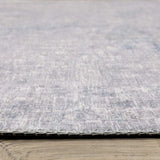 9' X 12' Grey And Blue Abstract Power Loom Stain Resistant Area Rug - Homeroots - Flyclothing LLC