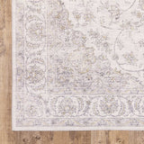 9' X 12' Beige Gold And Grey Oriental Power Loom Stain Resistant Area Rug - Homeroots - Flyclothing LLC