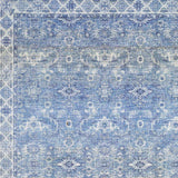 5' X 7' Blue And Grey Oriental Power Loom Stain Resistant Area Rug - Homeroots - Flyclothing LLC