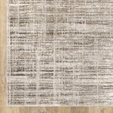 5' X 8' Beige Grey Ivory Tan And Brown Abstract Power Loom Stain Resistant Area Rug - Homeroots - Flyclothing LLC