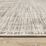 10' X 13' Beige Grey Ivory Tan And Brown Abstract Power Loom Stain Resistant Area Rug - Homeroots - Flyclothing LLC