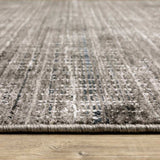 5' X 8' Charcoal Grey Grey Ivory Tan And Brown Abstract Power Loom Stain Resistant Area Rug - Homeroots - Flyclothing LLC