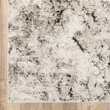 10' X 13' Ivory Grey Black Beige And Tan Abstract Power Loom Stain Resistant Area Rug - Homeroots - Flyclothing LLC