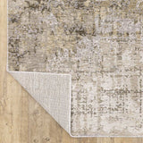 10' X 13' Beige Grey Ivory Tan And Brown Abstract Power Loom Stain Resistant Area Rug - Homeroots - Flyclothing LLC