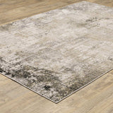 10' X 13' Beige Grey Ivory Tan And Brown Abstract Power Loom Stain Resistant Area Rug - Homeroots - Flyclothing LLC