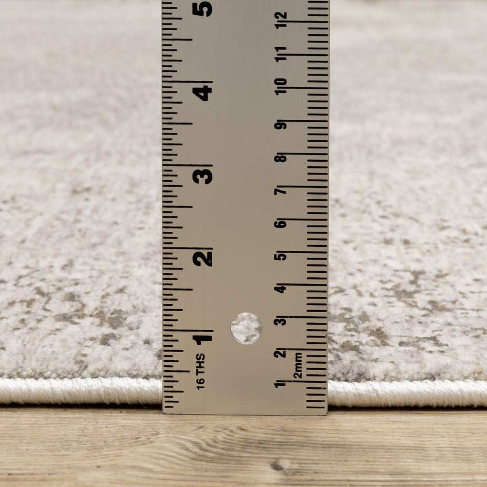 2' X 8' Beige Ivory Tan Grey And Brown Abstract Power Loom Stain Resistant Runner Rug - Homeroots - Flyclothing LLC