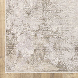 8' X 11' Beige Ivory Tan Grey And Brown Abstract Power Loom Stain Resistant Area Rug - Homeroots - Flyclothing LLC
