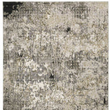 10' X 13' Grey Ivory Beige Charcoal Black Tan And Brown Abstract Power Loom Stain Resistant Area Rug - Homeroots - Flyclothing LLC