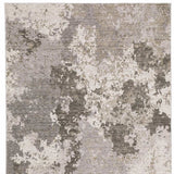 10' X 13' Grey Ivory Beige Tan Brown And Black Abstract Power Loom Stain Resistant Area Rug - Homeroots - Flyclothing LLC