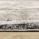 10' X 13' Grey Ivory Charcoal Tan Black And Beige Abstract Power Loom Stain Resistant Area Rug - Homeroots - Flyclothing LLC