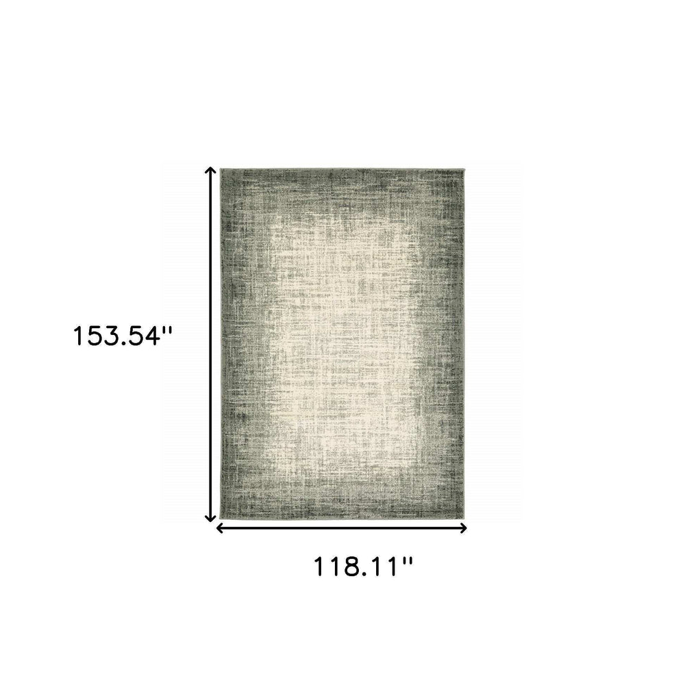 10' X 13' Grey Beige And Blue Power Loom Stain Resistant Area Rug - Homeroots - Flyclothing LLC