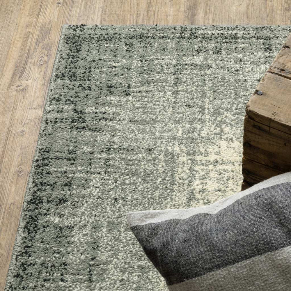 10' X 13' Grey Beige And Blue Power Loom Stain Resistant Area Rug - Homeroots - Flyclothing LLC