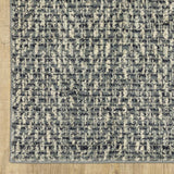 10' X 13' Blue Ivory Grey And Light Blue Geometric Power Loom Stain Resistant Area Rug - Homeroots - Flyclothing LLC
