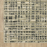 10' X 13' Beige Grey Ivory And Sage Blue Geometric Power Loom Stain Resistant Area Rug - Homeroots - Flyclothing LLC