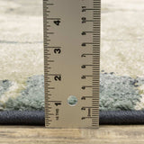 10' X 13' Blue Light Blue Grey Sage Beige And Ivory Abstract Power Loom Stain Resistant Area Rug - Homeroots - Flyclothing LLC